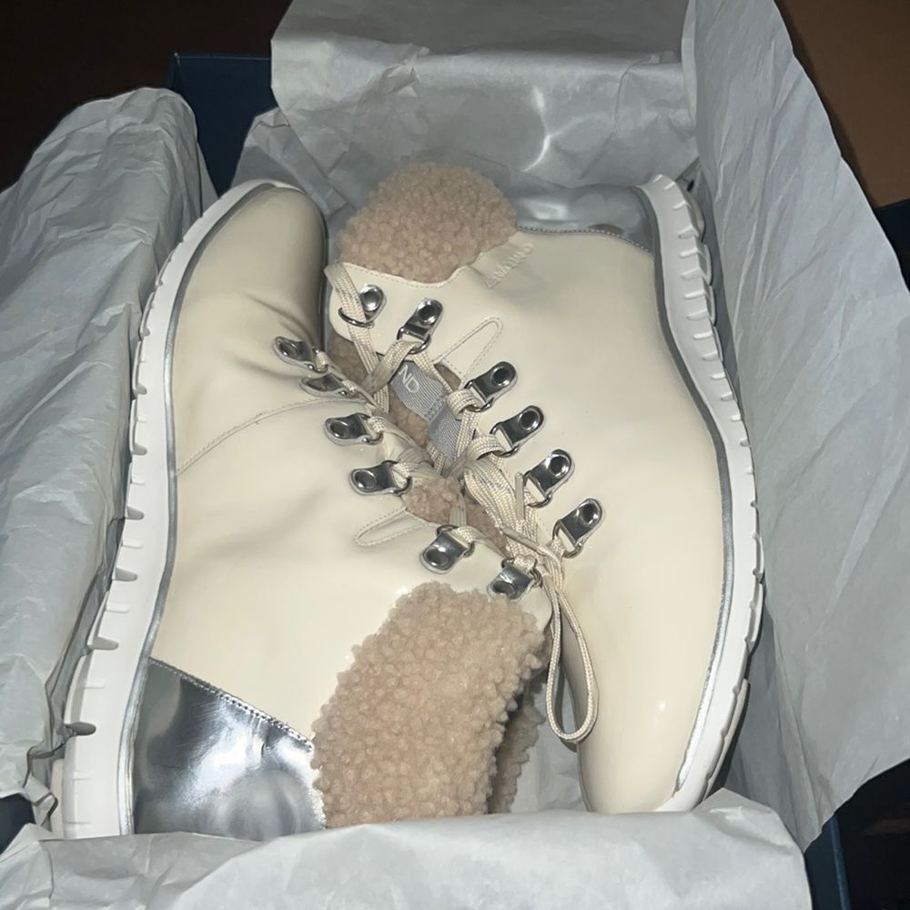 EUC Cole Haan Zero Grand Patent Leather Hiker Boot - Picture 4 of 12